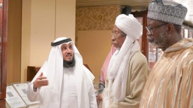 مجمع الملك فهد لطباعة المصحف الشريف يستقبل رئيس المجلس الأعلى للشؤون الإسلامية بجمهورية تشاد 11 0 2979