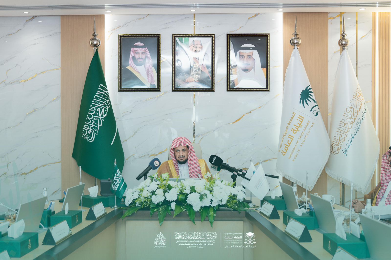 النائب العام الشيخ سعود بن عبدالله المعجب يرأس اللقاء الدوري لأصحاب الفضيلة رؤساء نيابات المناطق 1 0 2981