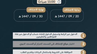 بوابة الاعتكاف تُفتح قريباً.. "شؤون الحرمين" تبدأ استقبال طلبات المعتكفين والمُعتكفات مطلع رمضان 5 0 3136
