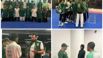 أخضر التايكوندو يطوي صفحة الإعداد ويستعد لتحدي سلوفينيا وهولند 5 0 3168