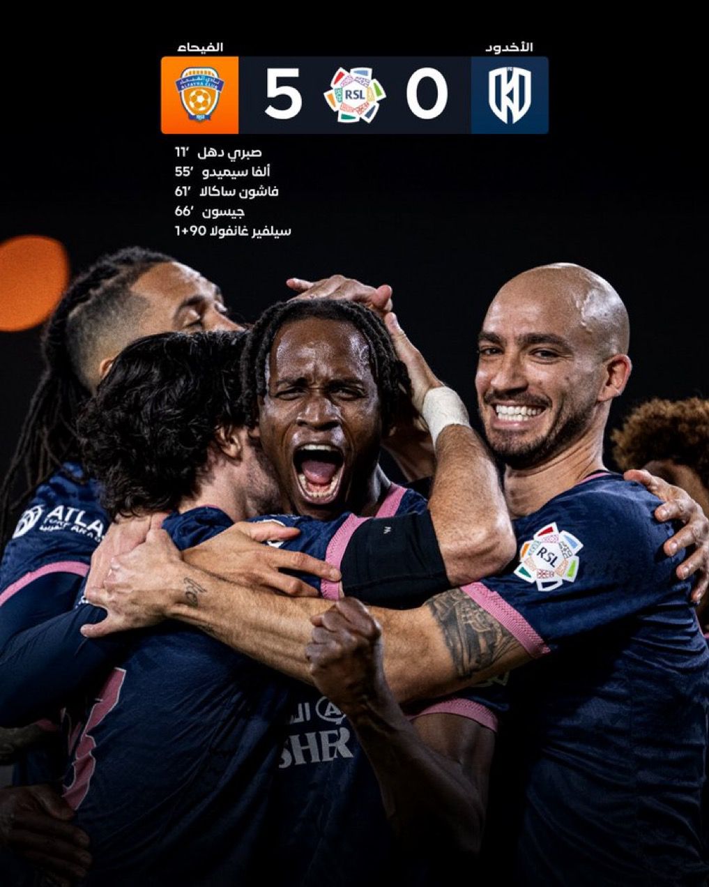 الفيحاء يكتسح الأخدود بخماسية نظيفة في دوري روشن 1 0 3178