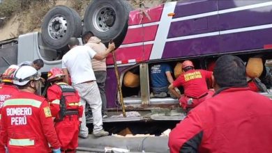 مصرع 18 شخصا إثر سقوط حافلة في واد بجبال الأنديز ببيرو 2 0 96