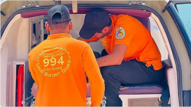 حرس الحدود بتبوك ينقذ 3 مواطنين من الغرق أثناء السباحة 14 0000 2 2