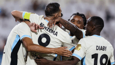 بنزيمة يبدأ الموسم بهاتريك.. الاتحاد يكتسح الأخدود في دوري روشن 5 0000 32