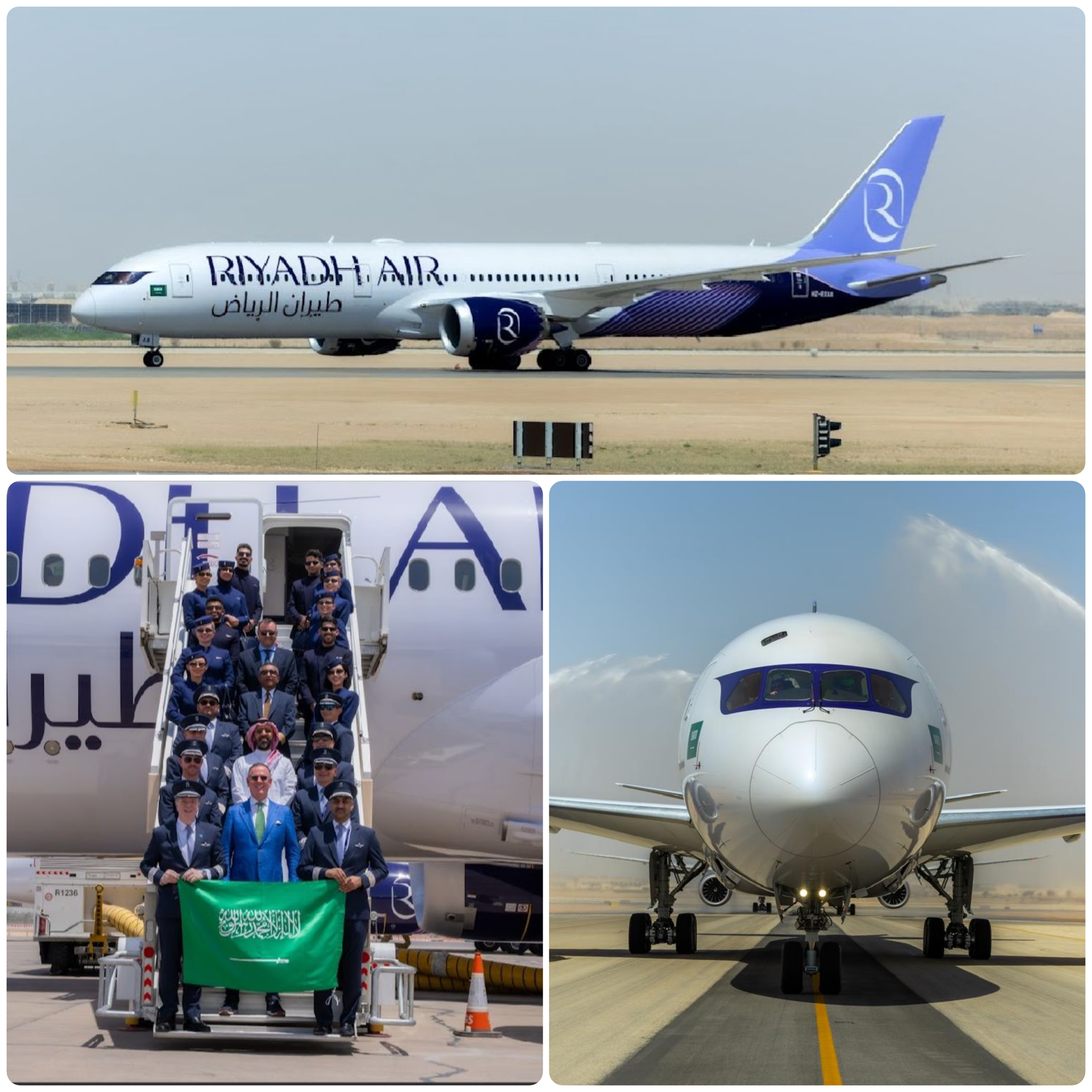 طيران الرياض يعلن وصول أول طائرتين في أسطوله الجديد من طراز بوينج 787-9 دريملاينر إلى مطار الملك خالد الدولي مخصصتين للرحلات التجارية 1 0B05D2C7 EE24 47A1 9404 CD1229D6A189