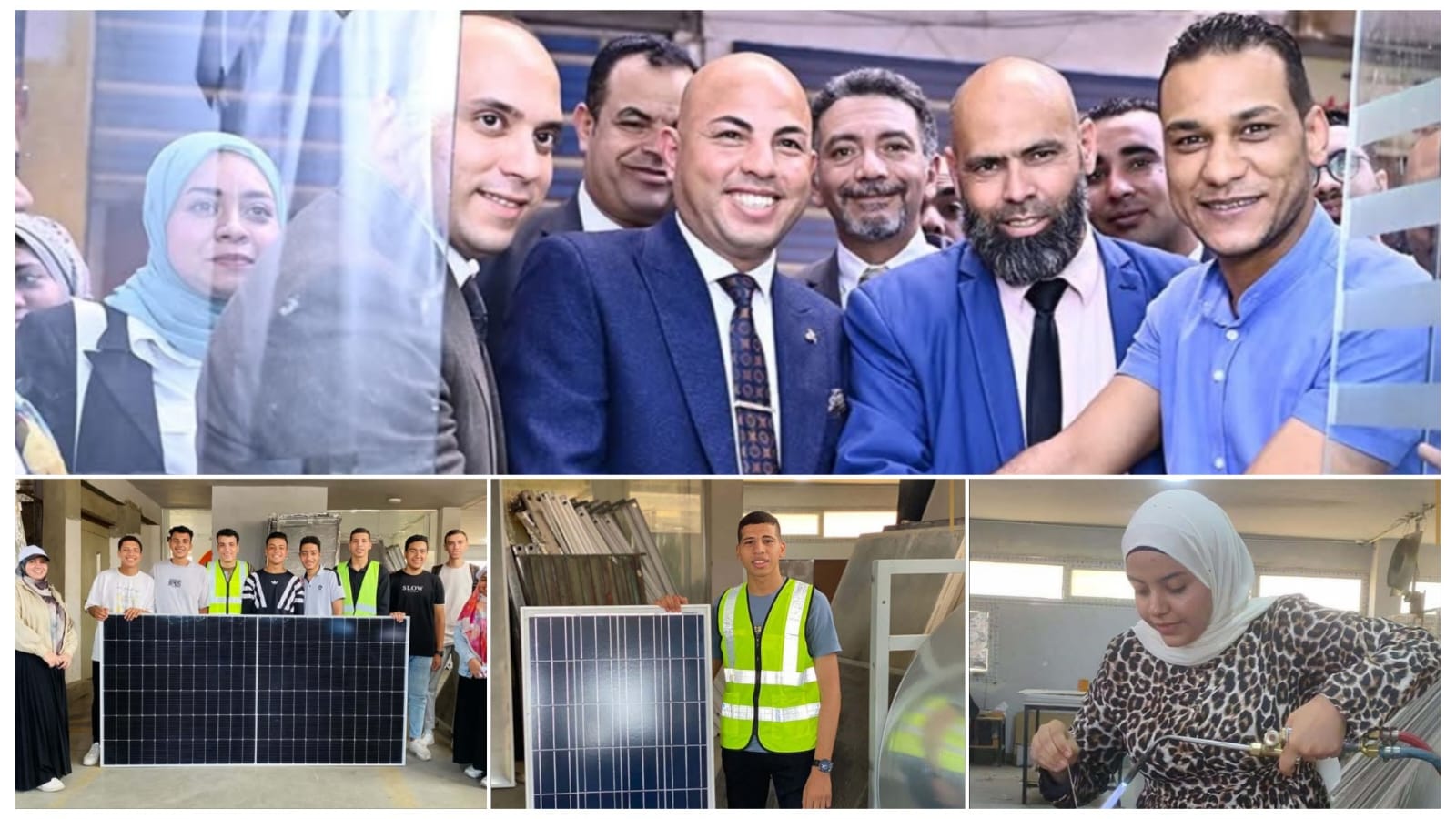 عمال مصر الاقتصادية تؤكد استمرار تدريب طلاب جامعة الدلتا التكنولوجية في مصنع المصرية للطاقة الشمسية 1 1 3504