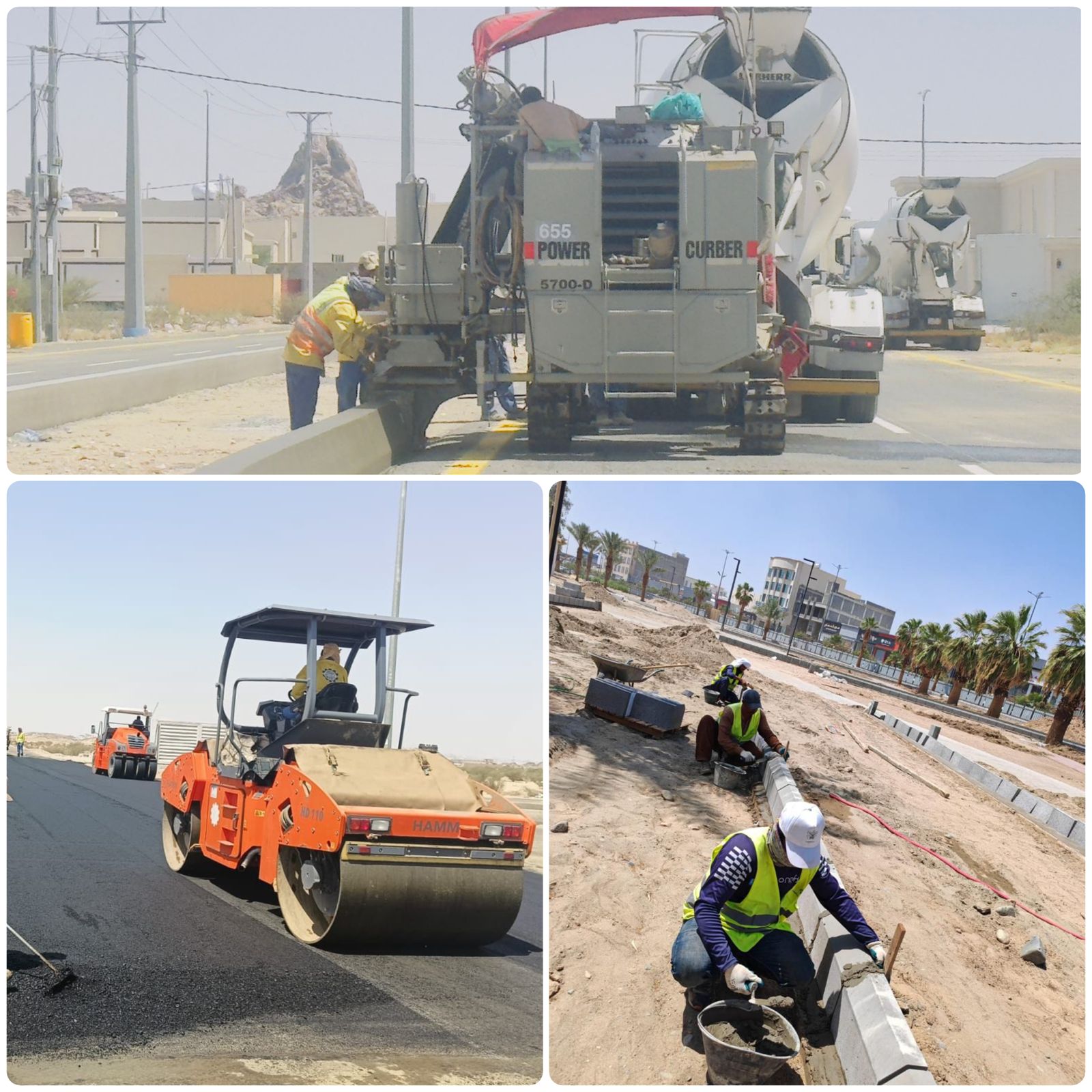 بلدية بيشة تبدأ تنفيذ مشاريع أنسنة الطرق الرئيسية وسفلتة أحياء شرق المدينة 1 1 3811