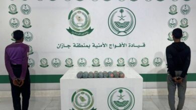 الأفواج الأمنية بجازان تقبض على مخالفَيْن لتهريبهما (4) كيلو جرامات من القات المخدر 2 1 3984