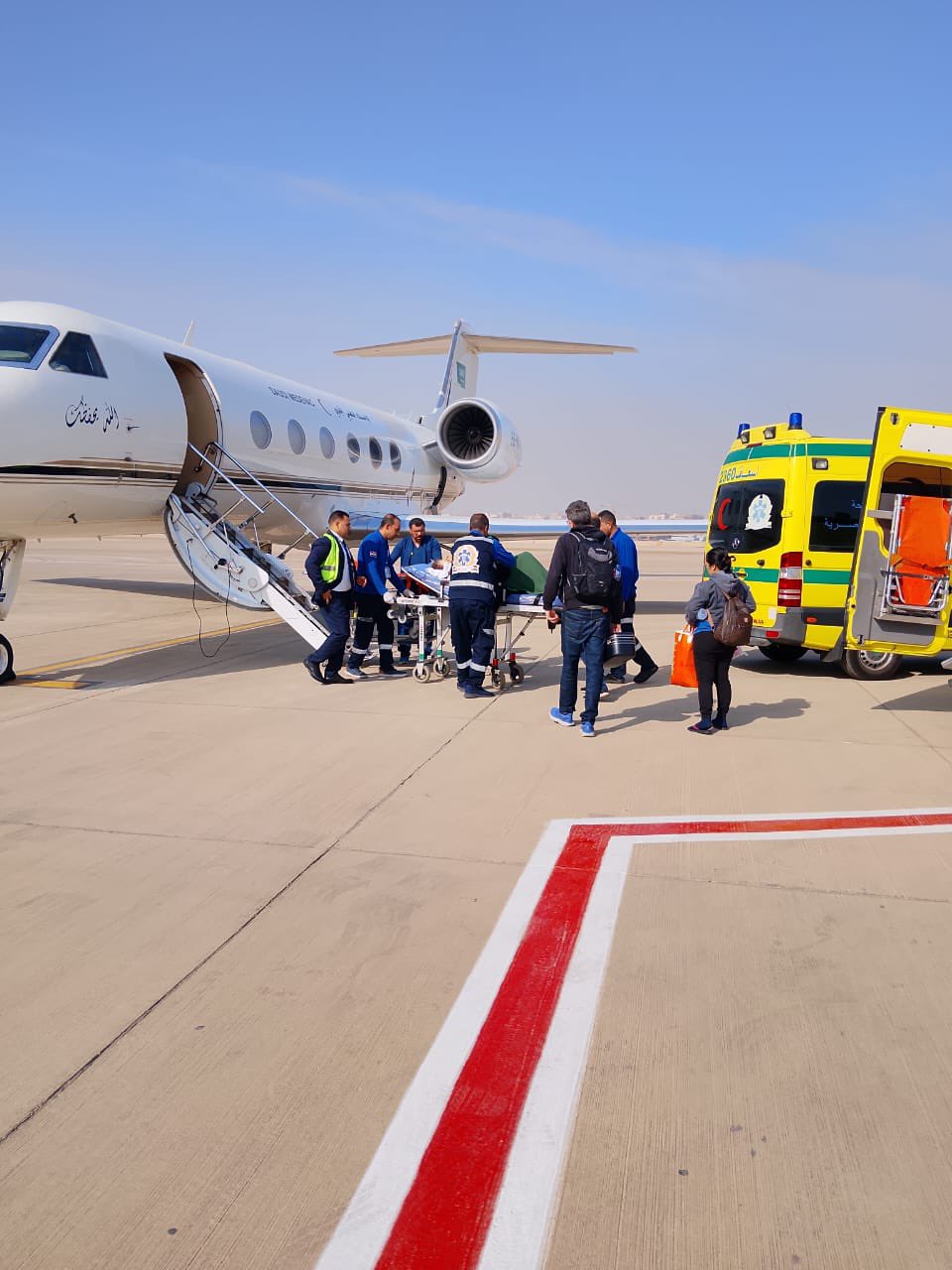 إخلاء طبي سعودي عاجل ينقل مواطنين بحالة حرجة من القاهرة 1 1 3987