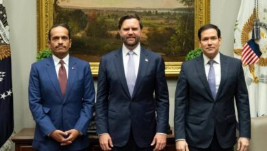 نائب الرئيس الأمريكي ووزير خارجية قطر يناقشان التطورات في المنطقة 8 1 64