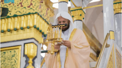 “القاسم” في خطبة الجمعة بالمسجد النبوي: الإيمان بالآخرة أساس الإسلام.. والقبر هو أول محطات البرزخ 4 10 2 8