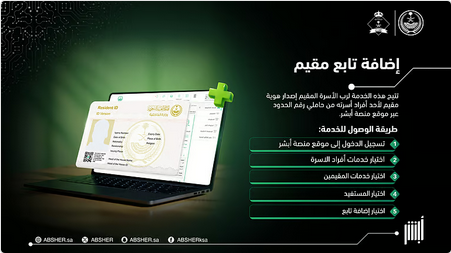 "أبشر" تتيح للمقيمين إصدار هوية لأفراد أسرهم من حاملي "رقم حدود" إلكترونياً 1 2 248