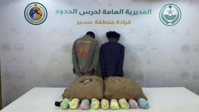 إحباط تهريب 30 كجم من القات والقبض على مخالفين بعسير 1 2 3 1