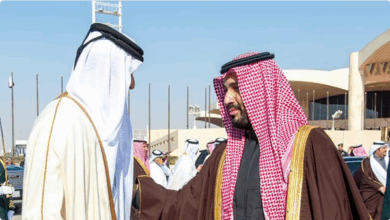 أمير قطر يغادر الرياض وولي العهد في مقدمة مودعيه 6 22 109