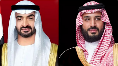 ولي العهد ورئيس دولة الإمارات يبحثان في اتصال هاتفي العلاقات الأخوية بين البلدين الشقيقين 5 22 95