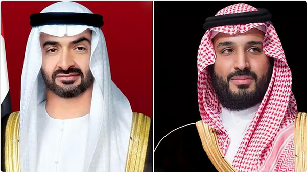 ولي العهد ورئيس دولة الإمارات يبحثان في اتصال هاتفي العلاقات الأخوية بين البلدين الشقيقين 1 22 95