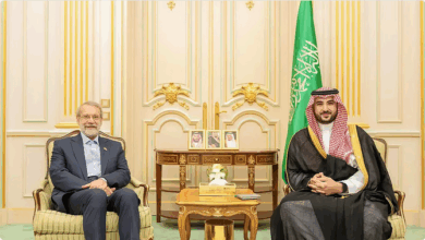 وزير الدفاع يبحث مع لاريجاني العلاقات السعودية الإيرانية والأوضاع الإقليمية 3 222 77