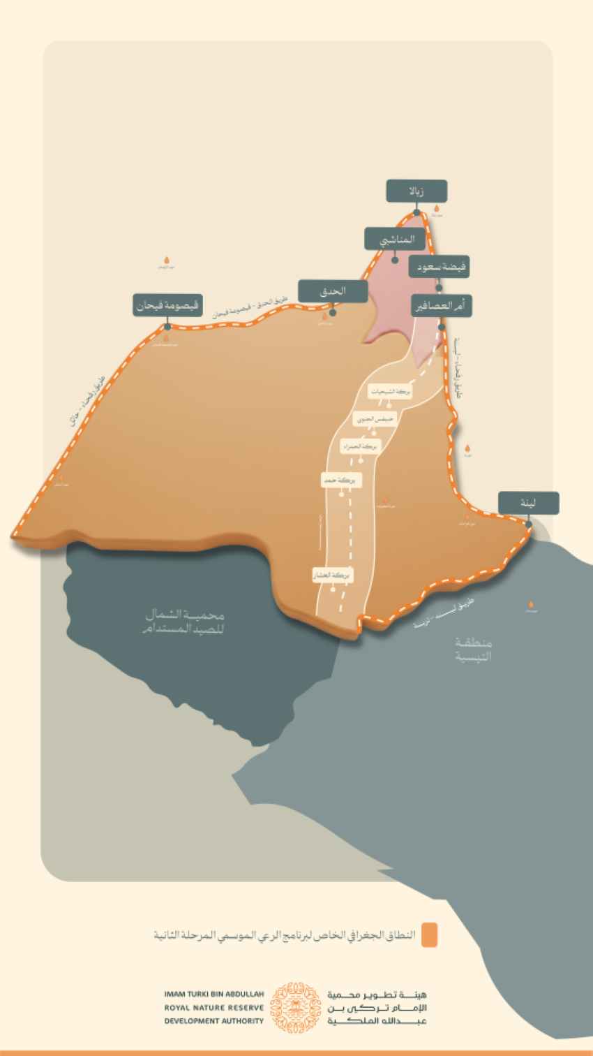 "محمية الإمام تركي" تطلق المرحلة الثانية من موسم الرعي 1 2452272