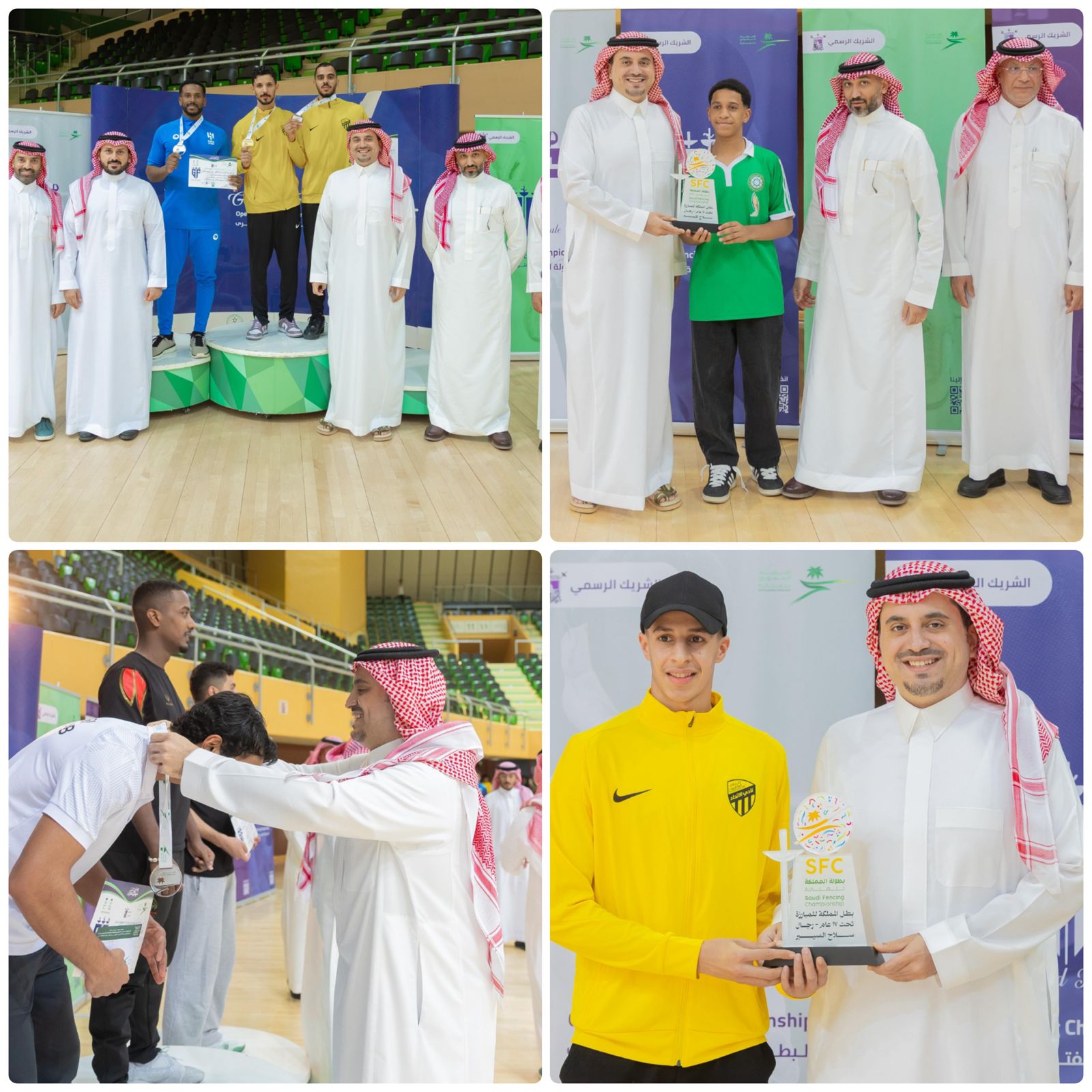 بن جلوي يتوج أبطال البطولة المفتوحة للمبارزة 1 3 3144