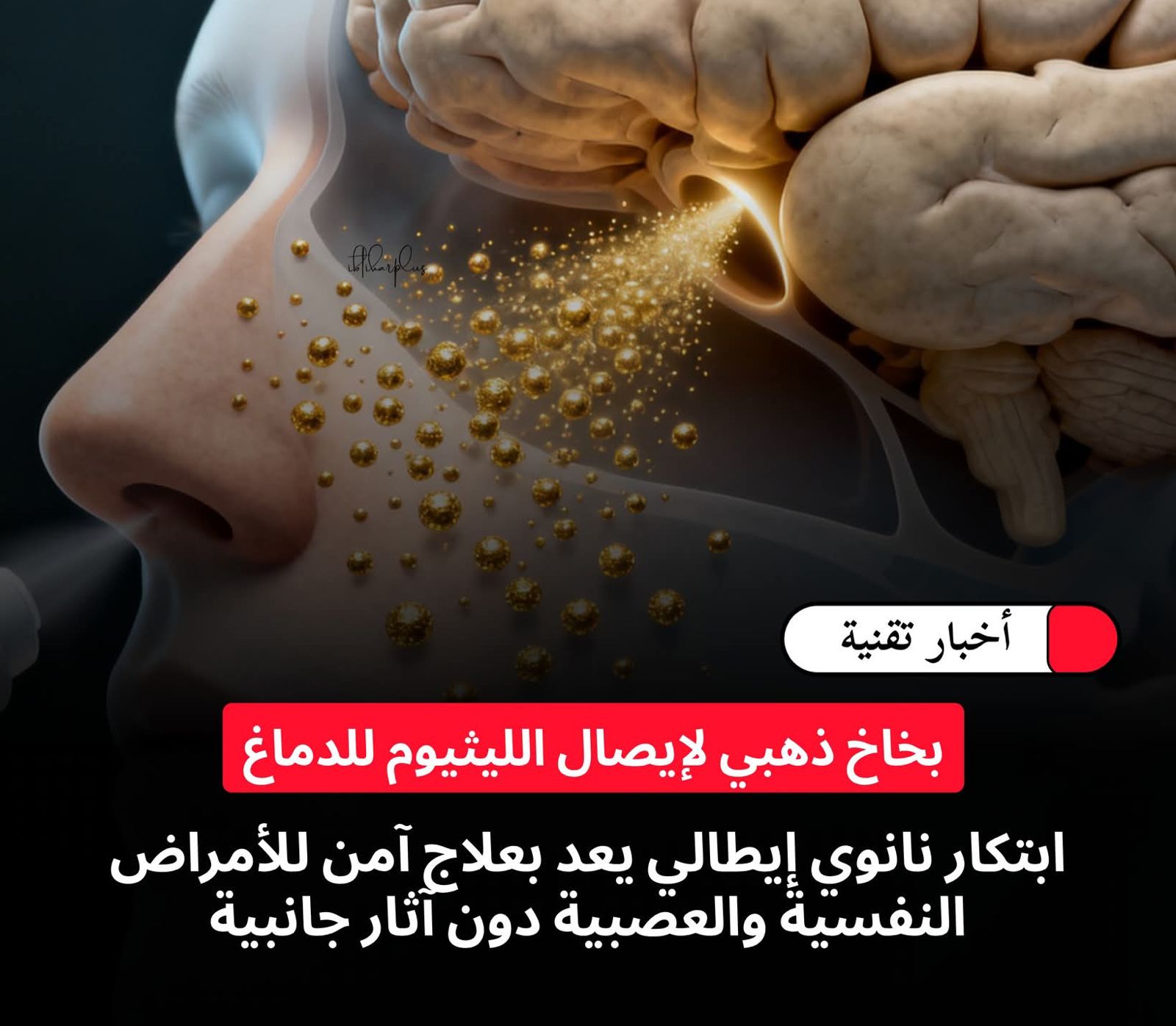 ابتكار نانوي إيطالي يوصل الليثيوم إلى الدماغ عبر بخاخ ذهبي لعلاج الاضطرابات النفسية دون آثار جانبية 1 3 3158