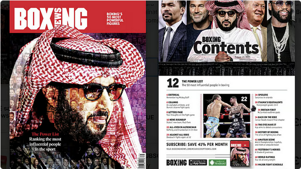 تركي آل الشيخ يتصدر قائمة "بوكسينج نيوز" للمرة الثانية: السعودية وجهة الملاكمة العالمية الجديدة 1 4 309