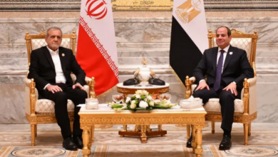 السيسي لبزشكيان: نرفض استهداف إيران لدول الخليج والأردن والعراق 6 4 334