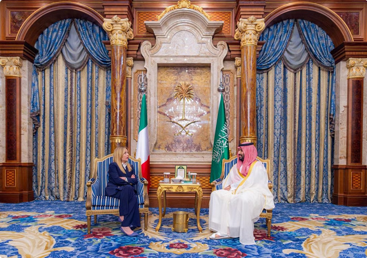 سمو ولي العهد يلتقي رئيسة وزراء جمهورية إيطاليا 1 44 122