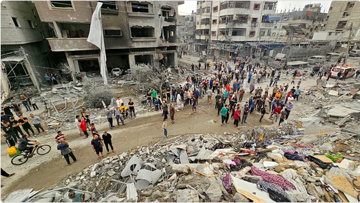 استشهاد 7 فلسطينيين في قصف الاحتلال الإسرائيلي شمال قطاع غزة 1 5 307