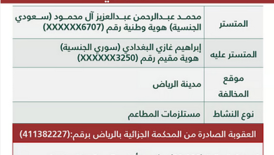 "التجارة" تُشهر بمتورطين في جريمة تستر تجاري بمجال مستلزمات المطاعم بالرياض 3 55 97