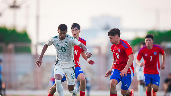 "الأخضر تحت 17" يتعادل مع تشيلي استعدادًا لكأس العالم 2025 1 6 3 1