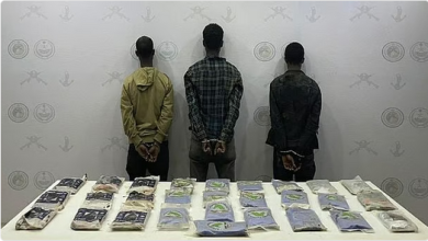 حرس الحدود يحبط محاولتي تهريب حشيش وقات في عسير وجازان ويقبض على 8 مخالفين 4 6 353