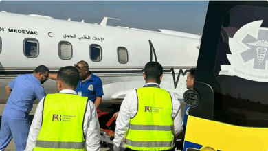 تنفيذ إخلاء طبي جوي لمواطنة في حالة حرجة من القاهرة إلى المملكة 4 6 369
