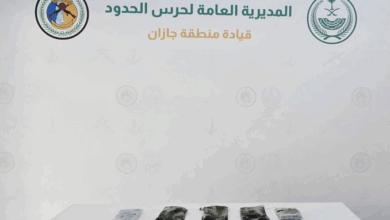 حرس الحدود بجازان يحبط تهريب (11) كيلوجرامًا من الحشيش المخدر 4 7 370