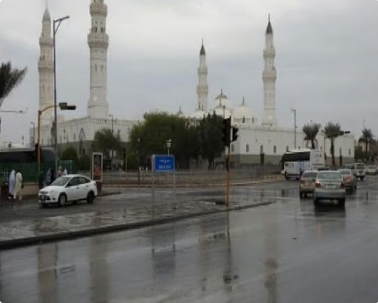 مركز الأرصاد يحذر من أمطار متوسطة على المدينة المنورة 1 77 162