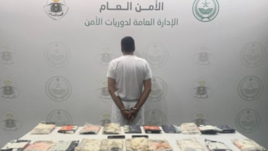 دوريات الأمن بعسير تضبط مواطنًا بحوزته 17 كجم من الحشيش 2 777 135