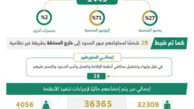 خلال أسبوع.. ضبط 14.2 ألف مخالف لأنظمة الإقامة والعمل وأمن الحدود 1 777 153