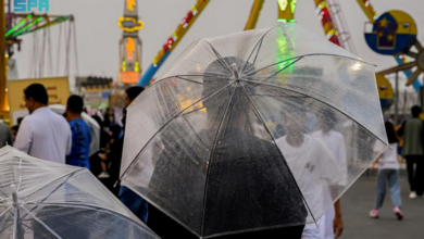 أمطار غزيرة وبَرَد ينعشان أجواء الربيع في الباحة ويجذبان الزوار 14 77777 5