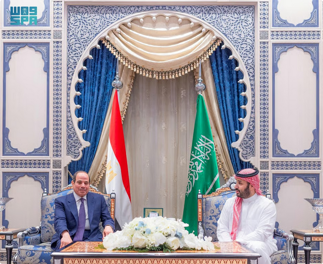 ولي العهد والرئيس المصري يبحثان تطورات الأوضاع الإقليمية 1 88 167