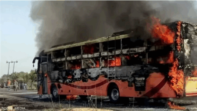 مأساة في الهند: 20 قتيلاً جراء احتراق حافلة ركاب بالكامل في ولاية راجستان 6 888 2 6
