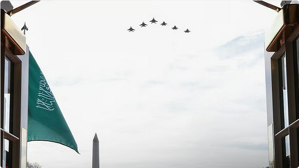 تحليق طائرات حربية فوق البيت الأبيض ترحيبًا بقدوم ولي العهد الأمير محمد بن سلمان 1 888 2 9