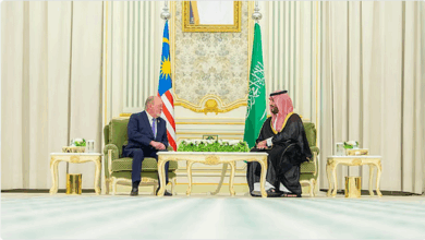 ولي العهد يستقبل ملك ماليزيا ويعقدان جلسة مباحثات رسمية 2 888 3 2