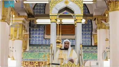 إمام المسجد النبوي يشرح معاني السورة ويدعو لنصرة فلسطين 6 888 78