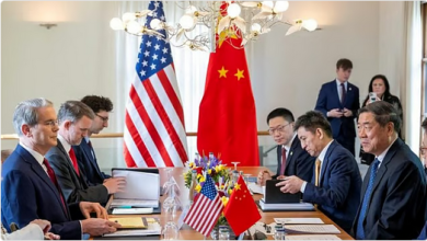 أمريكا والصين تستأنفان المحادثات التجارية في السويد لتجنب حرب تعريفات جديدة 5 9 386