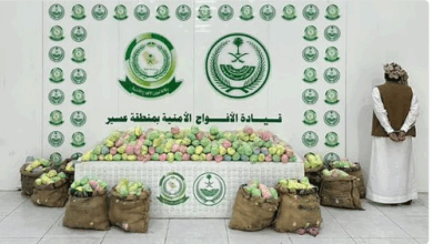 القبض على مواطن في عسير لترويجه 127 كيلو جرامًا من نبات القات 2 9 424