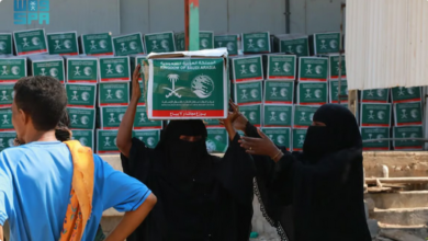 مركز الملك سلمان يوزع 2,160 سلة غذائية في أبين 2 999 252
