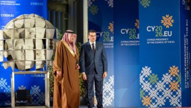 نيابةً عن ولي العهد..الخريجي يشارك في حفل افتتاح تولي جمهورية قبرص رئاسة مجلس الاتحاد الأوروبي 6 أمطار